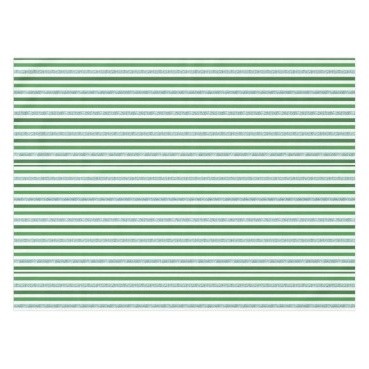 Groen en zilver Glitter Stripes Patroon Tafelkleed (Voorkant (Horizontaal))
