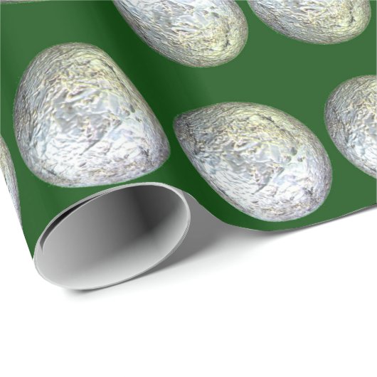 Groen en zilverpapier cadeaupapier (Rol Hoek)