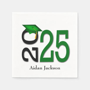 Groen en Zwart 2024 Afstuderen met Naam Servet