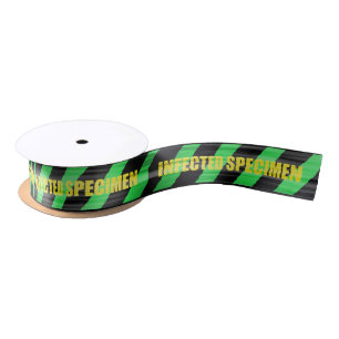 Groen en zwart-geïnfecteerd spectrumlint lint