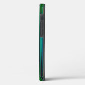 Groen en zwart gestreept patroon Hoesje-Mate iPhon Case-Mate iPhone Case (Achterkant / Links)