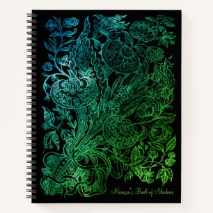 Groen en zwart gotisch  boek van schaduwen