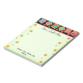Groen en zwart Notitieblok met Quilt Block (Gedraaid)