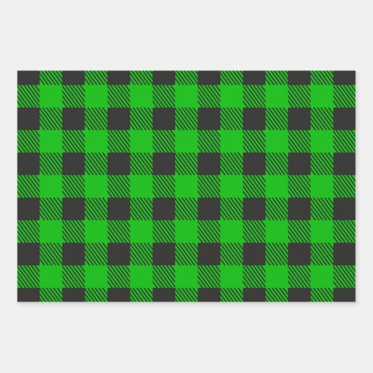 Groen en zwart staart-Patrick's Day Wrapping Paper (Voorkant)