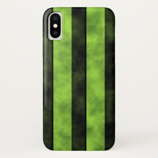 Groen en zwart Stripe design Case-Mate iPhone Case (Achterkant)
