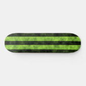 Groen en zwart Stripe design Skateboard (Horizontaal)