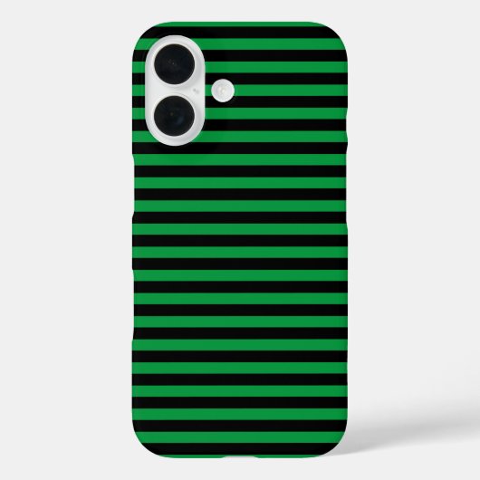 Groen en Zwart Verticale Strepen Case-Mate iPhone Case (Achterkant)