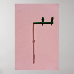 GROEN EN ZWARTE METAALTOOL POSTER