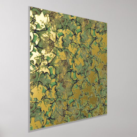 Groen Engels Ivy Natuur Waterverf Pattern Folie Afdrukken (Laagn)