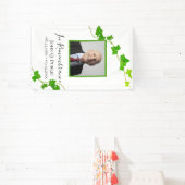 Groen Engels Ivy Vine begrafenismonument Spandoek (Insitu)