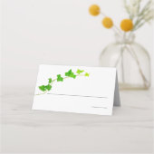 Groen Engels Ivy Vine Place Card (Voorkant)