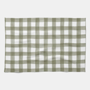Groen Engels land Check Pset Kitchen Towel Theedoek