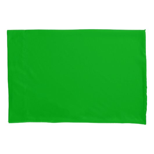 Groen Enig Standaard Grootte Kussen Hoesje Kussensloop (Voorkant)