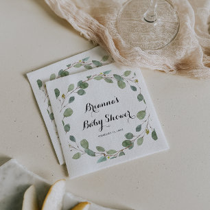 groen eucalyptus bladeren Baby shower Servet