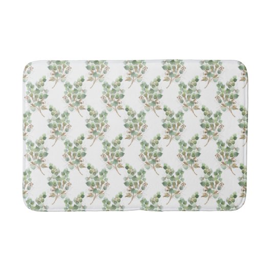 GROEN EUCALYPTUS BRANCH MULTI BATH MAT (Voorkant)