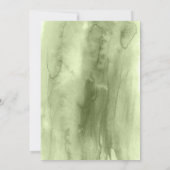 Groen Eucalyptus Foto Afstuderen Uitnodiging (Achterkant)