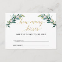 Groen eucalyptus Hoeveel kussen spel Kaart