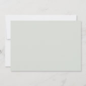 groen eucalyptus script hart Baby shower Kaart (Achterkant)