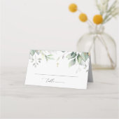 Groen, Eucalyptusbladeren, Boho, Doop (Voorkant)