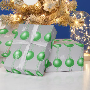 Groen Fancy kerstsierpapier Cadeaupapier