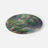 Groen Fantasy Forest Papieren Bordje (Gekanteld)