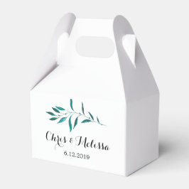 Groen Favor Box - Groen Trouwplezier Bedankdoosjes