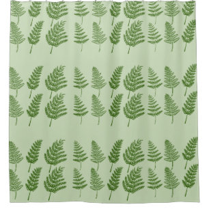 Groen Ferns Pattern Shower Curtain Douchegordijn