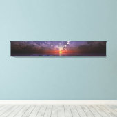 Groen Flash Panorama Canvas Afdruk (Insitu (Houten vloer))