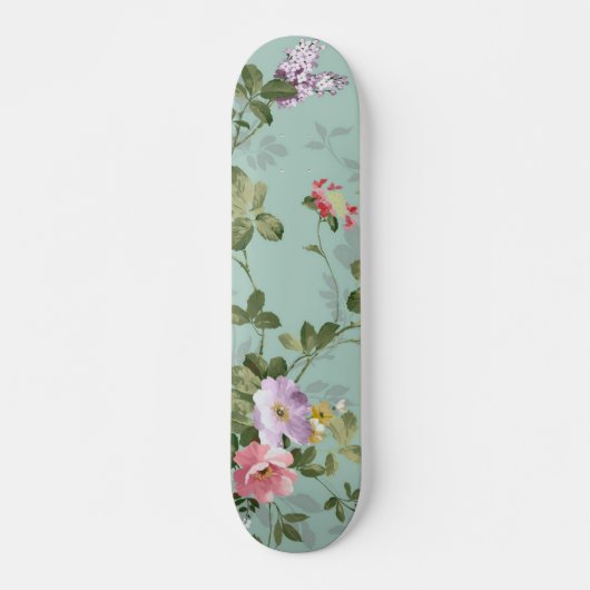  groen Floral ontwerp Skateboard (Voorkant)