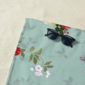  groen Floral ontwerp Strandlaken (In situ)