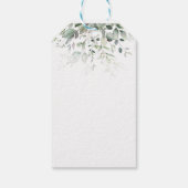 Groen Foliage Bruidsmeisje letter C Dank u Cadeaulabel (Achterkant)