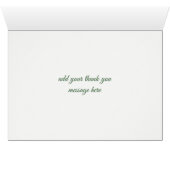 Groen Foliage krans Waterverf dank u (Binnen Horizontaal (Onder))