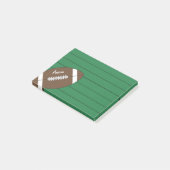 Groen Football Sportnotities Blocnote Cadeau Post-it® Notes (Schuin)