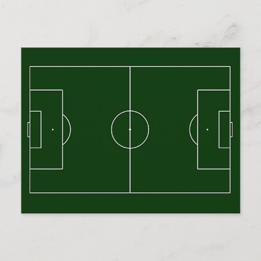 groen football stadion briefkaart (Voorkant)