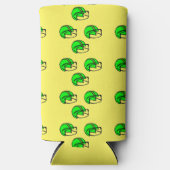 Groen footballs helm geel (Voorkant)