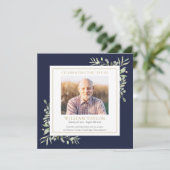 Groen Funeral Memorial Order Of Service Programma (Staand voorkant)