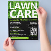 Groen gazon, Graszorg Flyer (Hand)