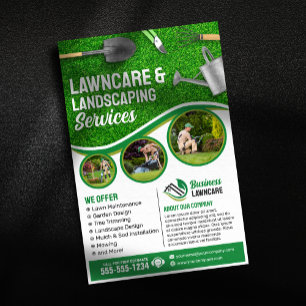 Groen Gazonverzorging Landschapsarchitectuur Tuin  Flyer