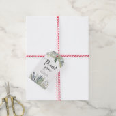 Groen gebladerte Dank u labels | Favoriete labels Cadeaulabel (Met Touw)