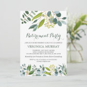 groen gebladerte, eucalyptus Pensioen Partij Kaart (Staand voorkant)