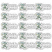 Groen gebladerte waterverf eucalyptus sticker (Voorkant)