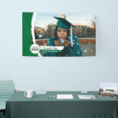 Groen gebogen Lijst Foto Afstuderen Spandoek (Beurs)