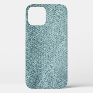Groen gebreide textuur: trendy achtergrond iPhone 12 hoesje