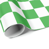 Groen gecontroleerd cadeaupapier (Rol Hoek)