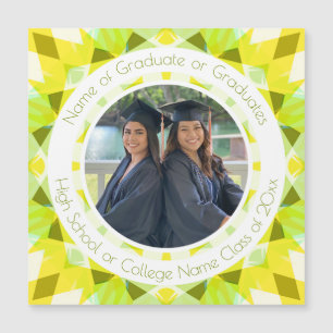 Groen Geel Afstuderen Keepsake Fotocadeau