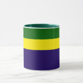 Groen Geel Blauw Kleur Block Style Design Mok (Midden)