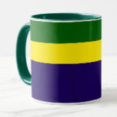Groen Geel Blauw Kleur Block Style Design Mok
