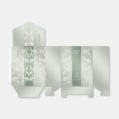 Groen Geel Bloemen Favor Box Bedankdoosjes (Uitgevouwen)