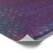 Groen, geel en rood abstract schilderij poster (Hoek)