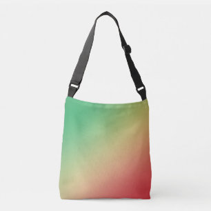 Groen, Geel en Rood Verlopen Crossbody Tas